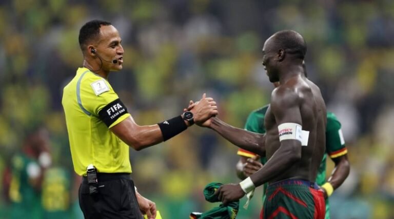 Aboubakar stuns Brazil with Cameroon winner but is sent off for the celebration